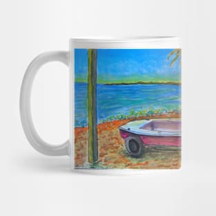 Watercolor Sketch - a Sailboat in Sicily Mug